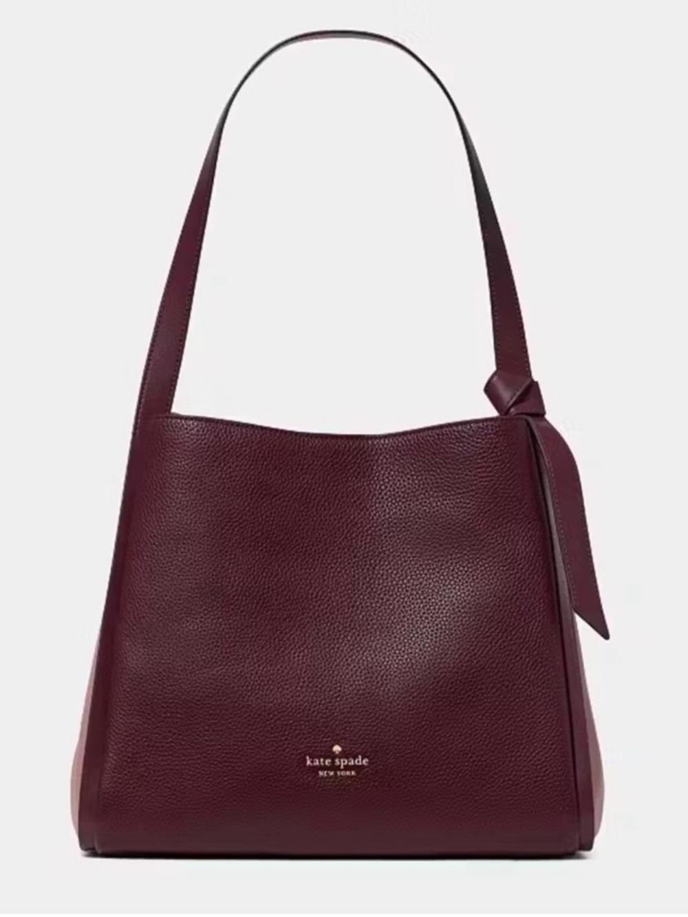 Kate Spade Knott Colorblock Large Carryall Shoulder Bag Grenache